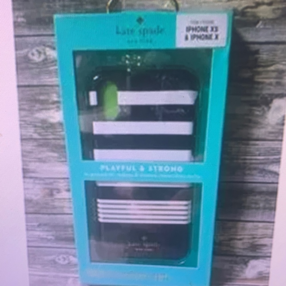 Kate Spade Monochrome Striped iPhone Case